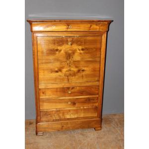 Louis Philippe Secretary In Walnut 19th Century