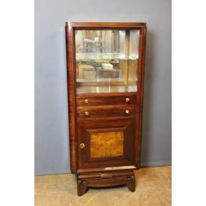 Art Deco Period Walnut Silver Cabinet 