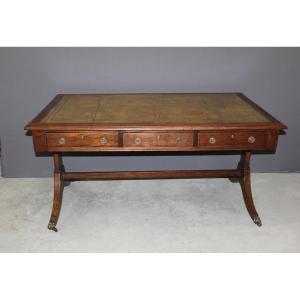 English Mahogany Desk Circa 1900