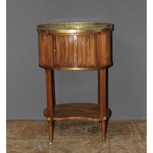 Louis XVI Mahogany Bedside Table, Late 18th Century