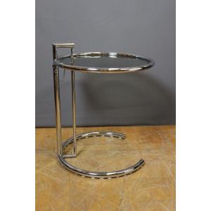 Height-adjustable Table In The Style Of Eileen Gray