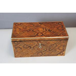 Tea Box By Tahan In 19th Century Marquetry