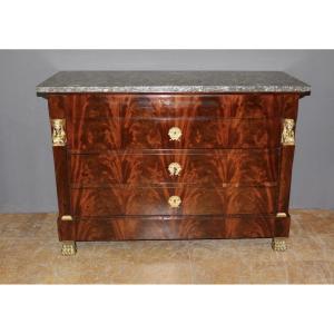 Return From Egypt Chest Of Drawers In Mahogany, Early 19th Century