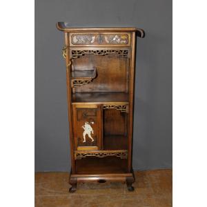 Japanese Cabinet Signed Bastet In Lyon Circa 1900