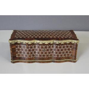 Napoleon III Style Casket In Rosewood And Bronze, Circa 1880