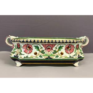 Fine Sarreguemines Earthenware Planter, Late 19th Century