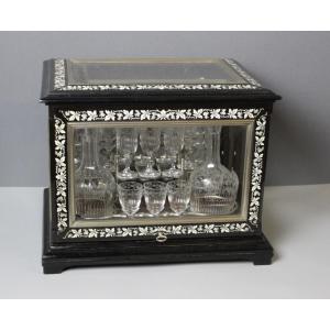 Napoleon III Liqueur Cellar With Grape Bunches, Late 19th Century