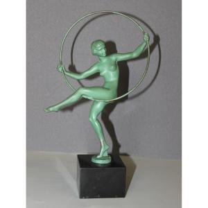 Hoop Dancer, Art Cast, By Briand Circa 1930