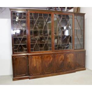 English Mahogany Bookcase Late 19th Century