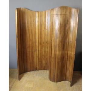 Baumann Wooden Lath Screen Circa 1950