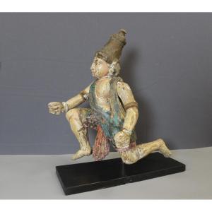 Polychrome Wood , Radjasthan , North India 19th Century