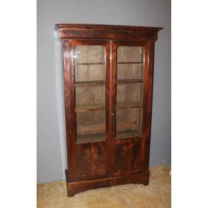 Louis Philippe Mahogany Bookcase, 19th Century
