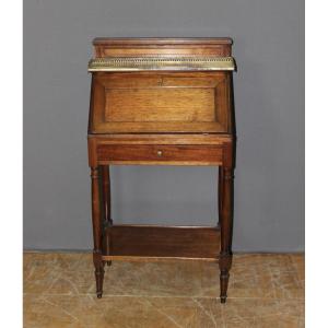 Directoire Style Mahogany Back Desk, 20th Century