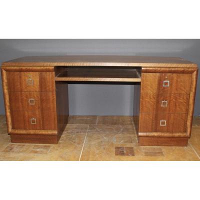 Walnut Art Deco Desk
