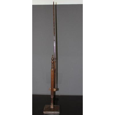 Distaff And Its Support In Wood And Pewter XIX