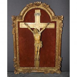Christ In Ivory XVIII In Its Golden Wood Frame
