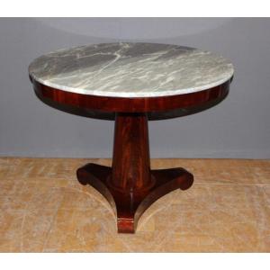Empire Mahogany Pedestal Table Early XIX