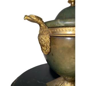 Empire Period Empire Urn In Ribboned Alabaster