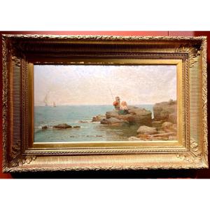 James Cassie (scottish 1819-1879) - Mussel Pickers