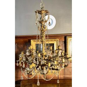 Napoleon III Period Chandelier – Louis XV Style Chandelier – Circa 1880.