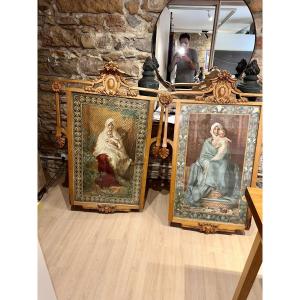 Pair Of Large Paintings After William-adolphe Bouguereau - Late 19th Century