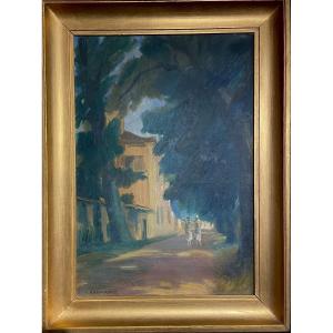 Raoul Domenjoz (1896-1978), Untitled, Oil On Canvas, Signed, Ca. 1955, Dimensions: 55 X 39 Cm, Framed