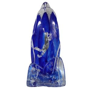 Totem Sculpture In Blown Glass By Jean Claude Novaro
