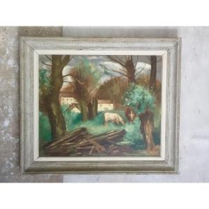 Oil On Canvas By Gérard Cochet (1888-1969)