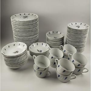 99-piece Air France Concorde Service, Jean Picart, Ledoux, Bernardaud Et Haviland 