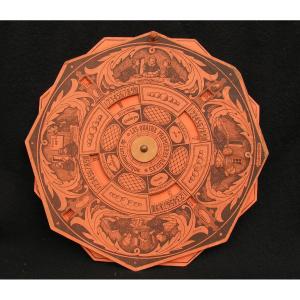 Educational Cardboard The First Four Rules Of Arithmetic Charier Père Circa 1860