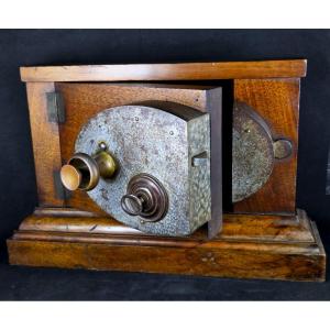 Demonstration Lock For Thiry Patent In Metz For Unpickable Lock 19th Century Key