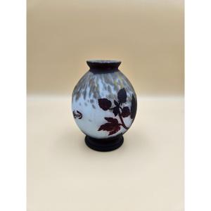 Richard Loetz Vase, Multilayer Acid‑etched Glass – Circa 1920-1930