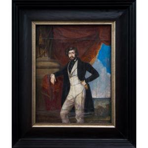 Portrait Of A French Gentleman By Daniel Saint