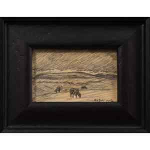 Nils Kreuger (1858-1930) - Cows Grazing In A Meadow, 1907