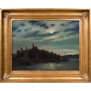 Carl Skånberg - Kastellet, View Of Kastellholmen From Skeppsholmen, C. Late 1870s