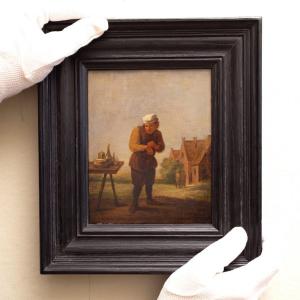 David Teniers The Younger (follower Of) , A Peasant Removing A Plaster: The Sense Of Touch