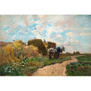 Harvest Time By Hjalmar Sandberg, 1876