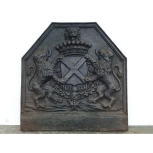 Fireback With The Arms Of René III De Froulay (79x80 Cm)