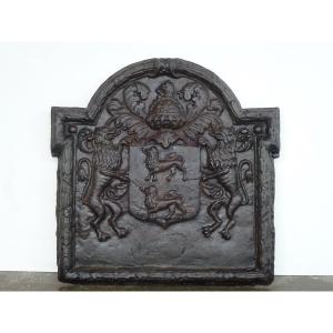 Fireplace Plate With The Arms Of Jacques De Bonneville (81x81 Cm)