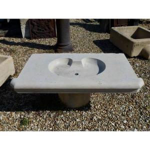 Louis XV Style Basin In 19th Century Hard Stone.