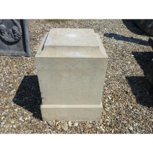 Villebois Hard Stone Pedestal Carved At The End Of The 18th Century Or Very Beginning Of The 19th Century.