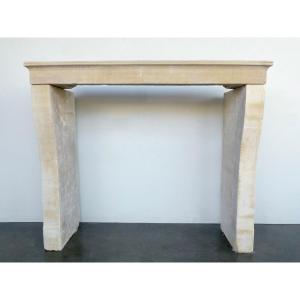 Fireplace In Hard Jura Stone From The Restoration Period