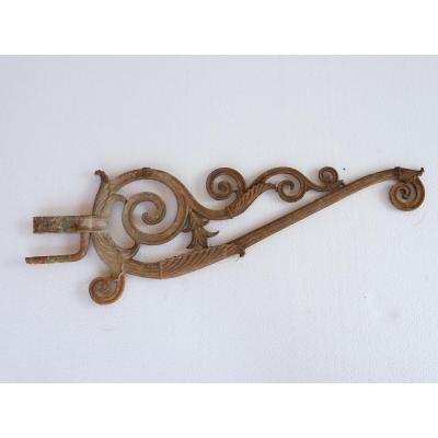 19th Century Cast Iron Gas Burner Gallows.