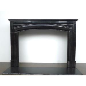 Fine Black Belgian Marble Fireplace