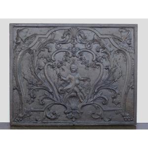 Fireplace Plaque Allegory Of The False Rumor Stifled, Louis XV - 18th Century (104x83 Cm)