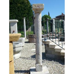 Stone Column From Saint Cyr Au Mont d'Or, Late 16th Or Early 17th Century