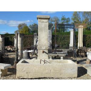 Old Fountain Made Of Hard Stone