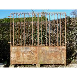 Wrought Iron Gate Dating From The Second Half Of The 19th Century