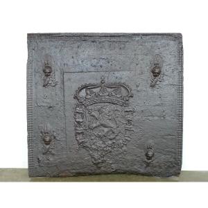 Fireplace Plaque Bearing The Arms Of The County Of Burgundy