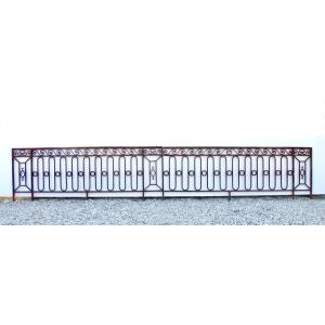 Louis XVI Period Wrought Iron Terrace Railing